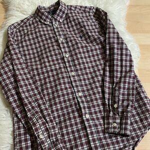 Ralph Lauren Kids Plaid Button Down Shirt - Red and White​